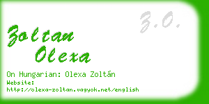 zoltan olexa business card